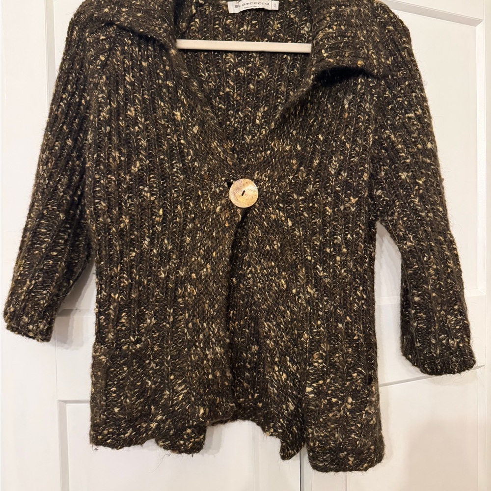 Cozy Brown Knit Sweater